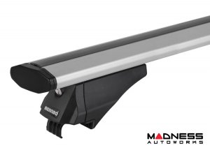 FIAT 500X Roof Rack Cross Bars - for models w/ factory roof rails - Silver (2016-2023)